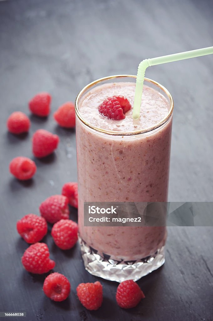 Fruit smoothie Fruit smoothie with raspberries Smoothie Stock Photo
