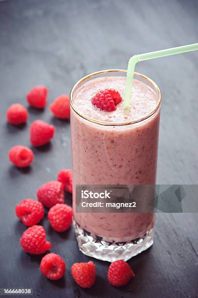 Fruit Smoothie Stock Photo - Download Image Now - Smoothie, Raspberry, Milkshake