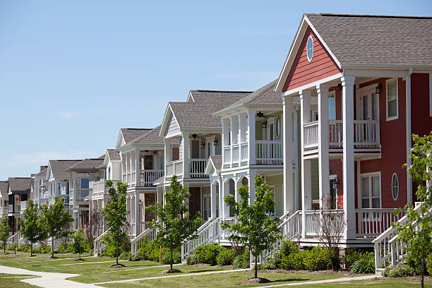 istock Row of brightly painted houses 166669474