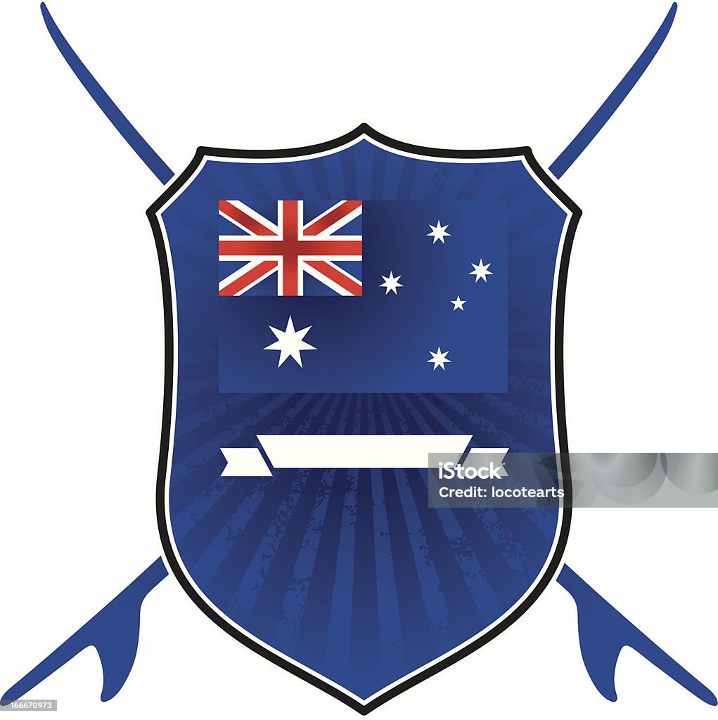 australian surf shield - Grafika wektorowa royalty-free (Australia)