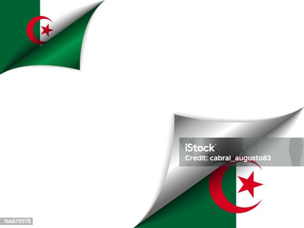 Algérie Drapeau De Pays Tourner La Page Vecteurs libres de droits et plus d'images vectorielles de Drapeau algérien - Drapeau algérien, Algérie, Angle