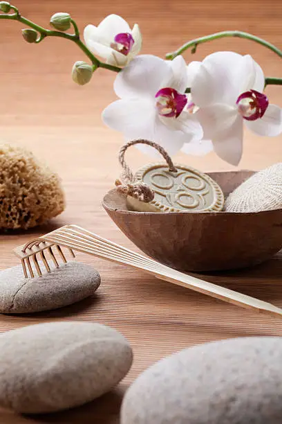 feng shui stones and rack for pampering wash-up
