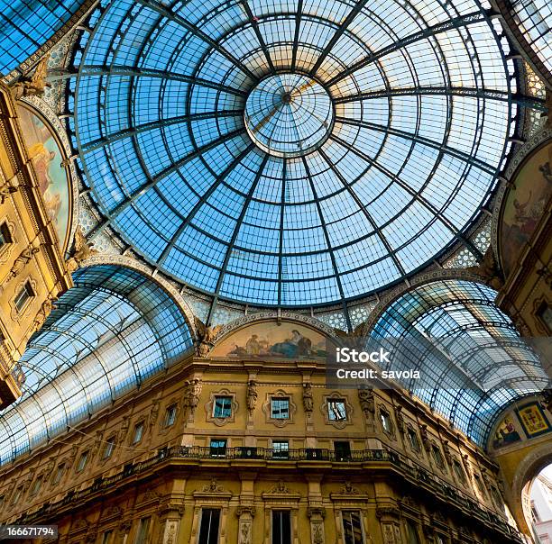 Galleria Vittorio Emanuele - zdjęcia stockowe i więcej obrazów Architektura - Architektura, Arkada, Bez ludzi