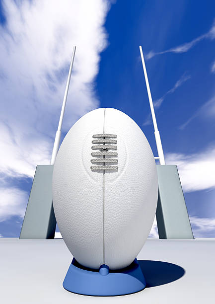 istock Rugby Ball Closeup Infront Of Posts 166671833