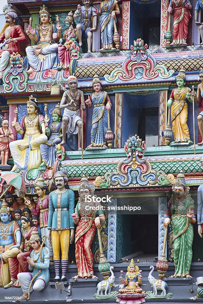 Hinduskiej świątyni w Singapurze - Zbiór zdjęć royalty-free (Architektura)