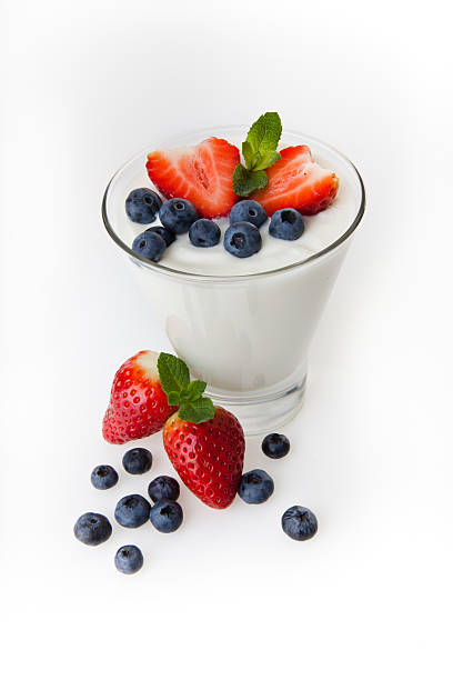 istock Straberries and Bluebberries with Yoghurt 166674176