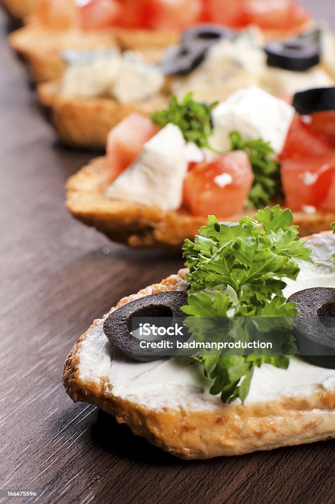 Mini sandwich - Foto stock royalty-free di Bruschetta