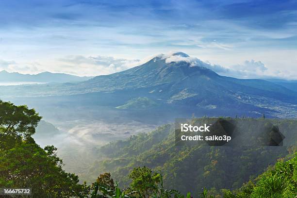 A Beautiful View Of Batur Volcano Stock Photo - Download Image Now - Asia, Backgrounds, Bali