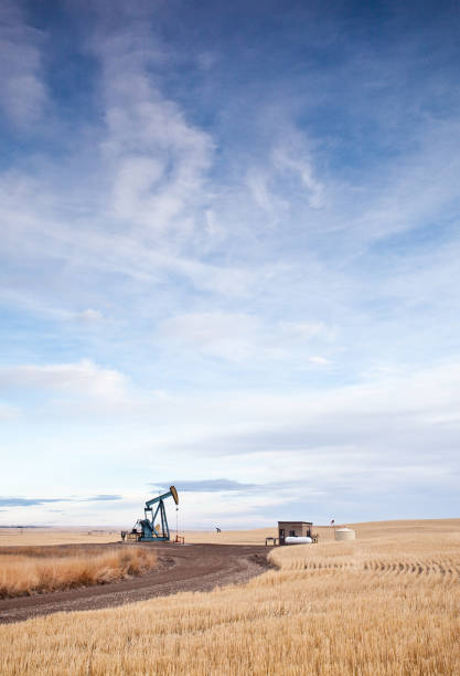 istock Prairie Pumpjack on the Plains Near Calgary Alberta 166678435