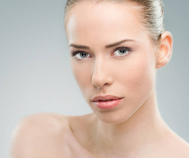 istock Beautiful woman close up over a light gray background 166678621