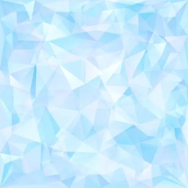 Vector illustration of Blue geometric pattern of triangles