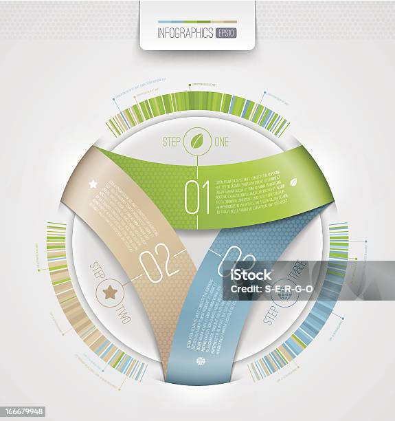 Infographie Abstraits Avec Des Éléments Numérotés De Design Vecteurs libres de droits et plus d'images vectorielles de Abstrait