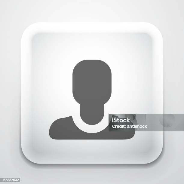 Vector Member Button Stock Illustration - Download Image Now - Adult, Avatar, Back Lit