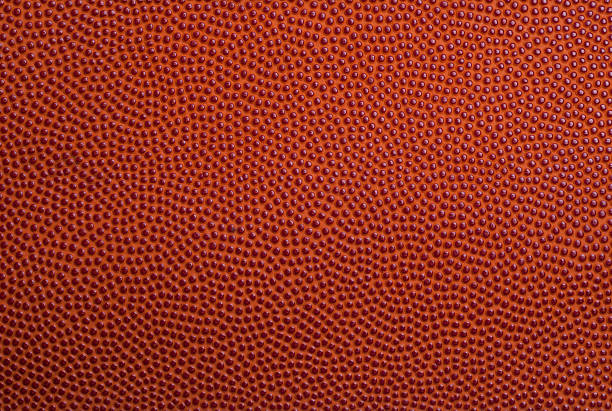 istock Basketball leather flat close up. 166682088