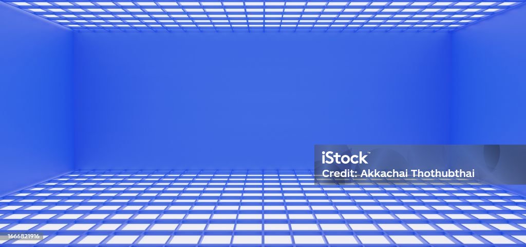 Blue Background Rendering Blank Blue Studio Use As Background3d Rendering Stock Photo - Download ...