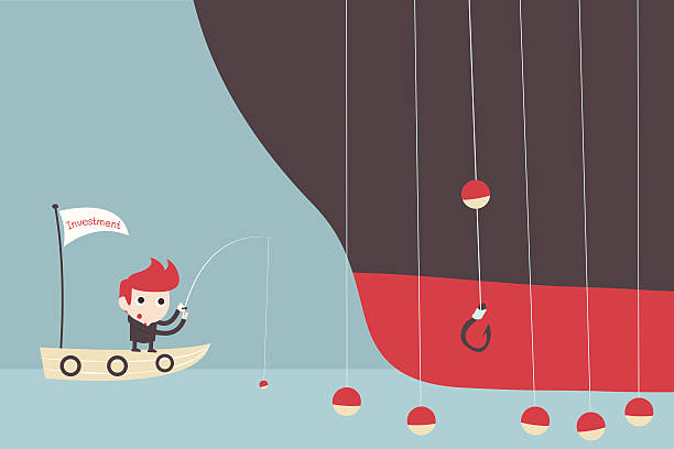 ilustrações, clipart, desenhos animados e ícones de pequeno x grande negócio - fishing industry fishing nautical vessel buoy
