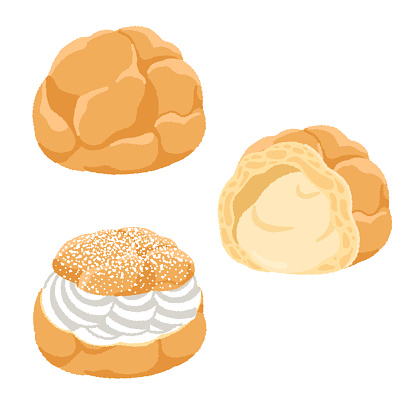 Cream puffs are a type of Western confectionery consisting of dough baked to be hollow inside and filled with custard cream or other ingredients.
