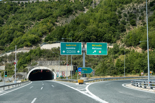 Salerno Reggio Calabria interstate highway tunnels, Italy.