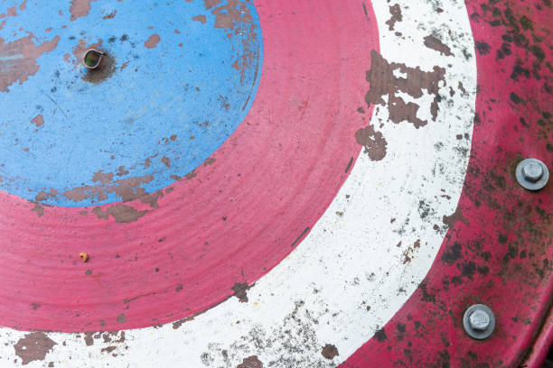 Old and dirty dartboard