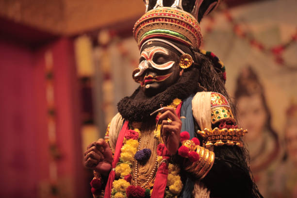 istock Kathakali dancer with grace and personality 1666885075