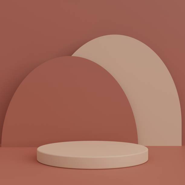 istock Minimal cylinder podium pedestal product display and presentation with pastel background 3d rendering 1666886108