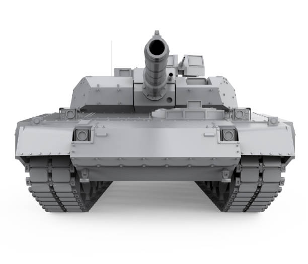 istock Military Tank Isolated 1666956105