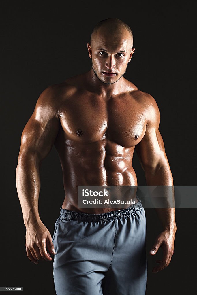 Muscular bodybuilder macho - Foto de stock de Adulto libre de derechos