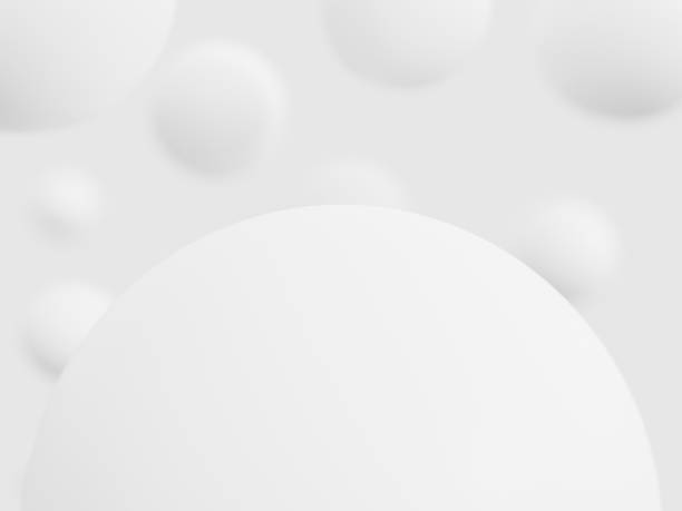 istock Abstract sphere background with pastel color minimalist background 1667005616