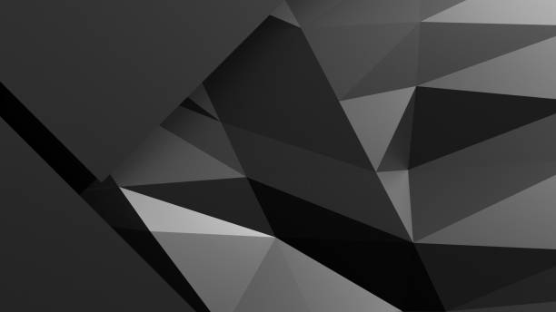 istock 3D rendering black realistic background with abstract metallic shapes 1667025774