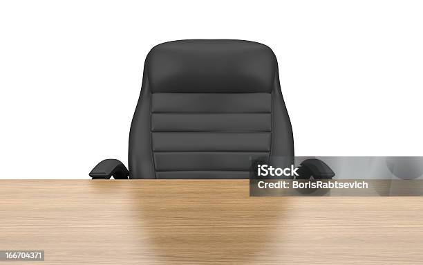 Cadeira De Escritório Na Mesa - Fotografias de stock e mais imagens de Branco - Branco, Cadeira, Cadeira de Escritório