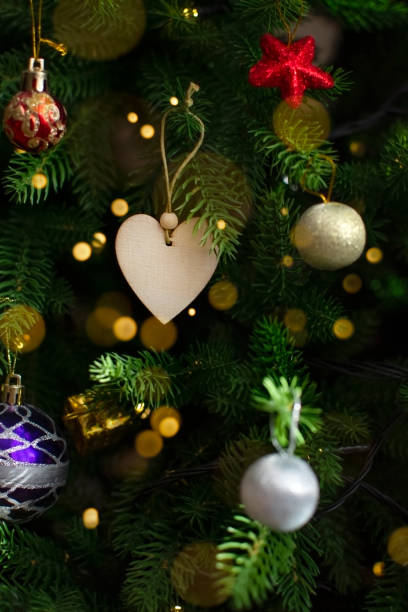 istock the decoration is hanging on the Christmas tree 1667060722