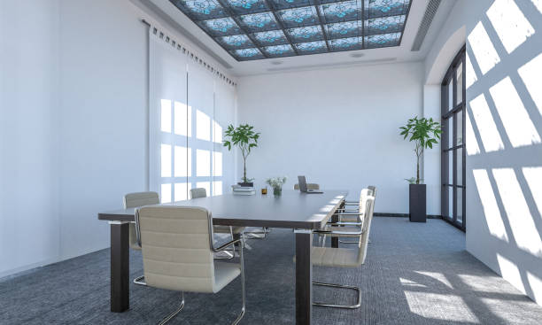 istock Bright, clean, modern-style conference room. 1667071441