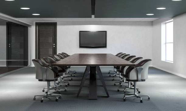 istock Bright, clean, modern-style conference room. 1667082188