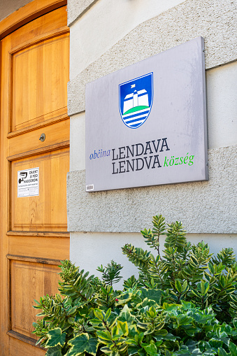Lendava, Slovenia - July 15, 2023: Municipality of Lendava-Lendva, Slovenia, a town in Prekmurje region
