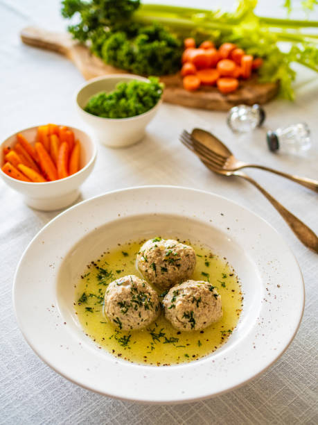 istock Roasted meatballs in dill sauce 1667096170