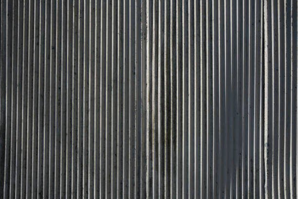 istock Section of a corrugated iron fence 1667101601