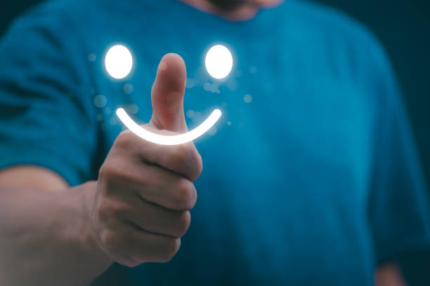 istock Customer services best excellent business rating experience. Satisfaction survey concept. user gives ratings to service experience on the online application, online marketing, and business processes. 1667124464