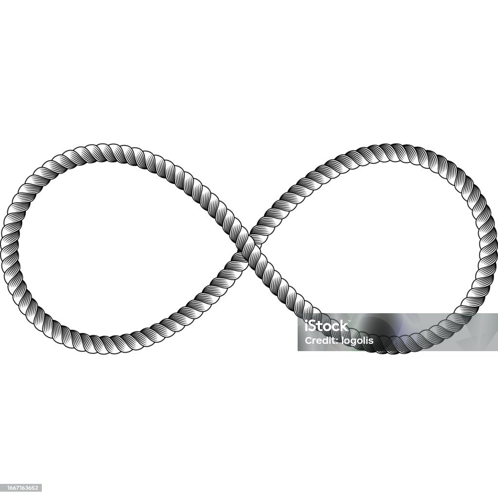 Rope Infinity Line Stock Illustration - Download Image Now - Border ...