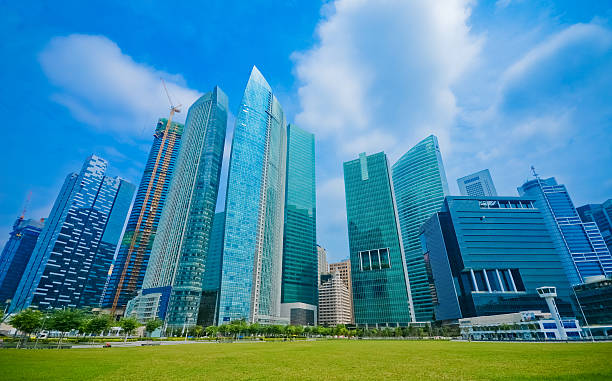 istock Buildings in Singapore skyline 166719694