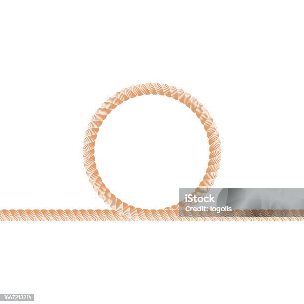 Nouce Rope Rope Noose Line Border Stock Illustration - Download Image Now - Border ...