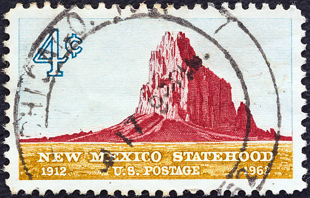 istock USA stamp shows Shiprock, New Mexico (1962) 166722963