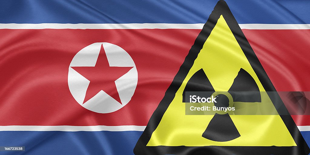 Corea del Norte y en el nuclear - Ilustración de stock de Arma nuclear libre de derechos