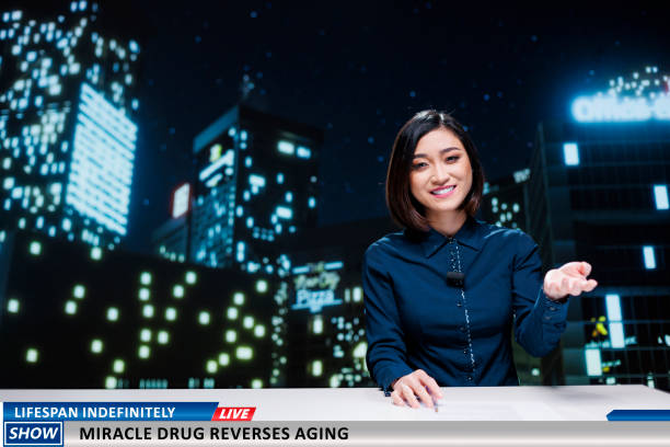 istock Anchorwoman presents miracle treatment 1667258138