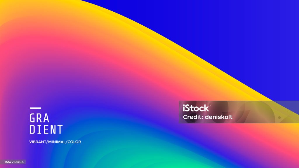 Dynamic Color Flow Gradient Wave Background Dynamic Color Flow Shape Stock Illustration ...