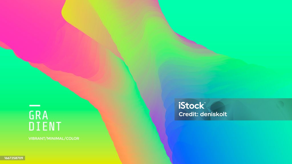 Dynamic Color Flow Gradient Wave Background Dynamic Color Flow Shape Stock Illustration ...