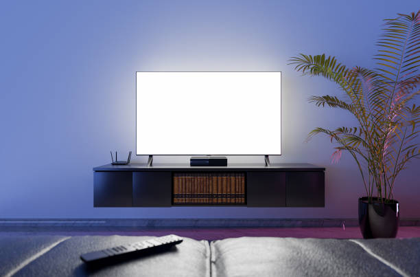 istock tv mockup in a living room with a sofa 1667259815