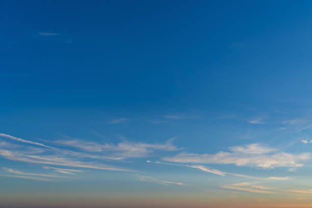 istock summer evening, sunset in yellow, orange and pink with clouds, background 1667298573
