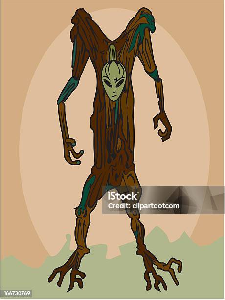 Tree Man Draw Tree Man Stock Illustration - Download Image Now - Clip Art, Cut Out ...