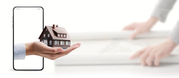 istock Home renovation and real estate app 1667323036