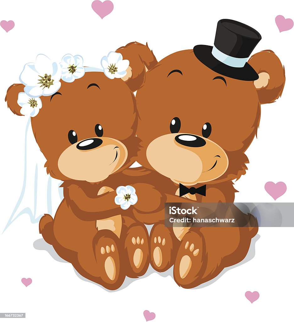 bear un mariage - clipart vectoriel de Mariage libre de droits